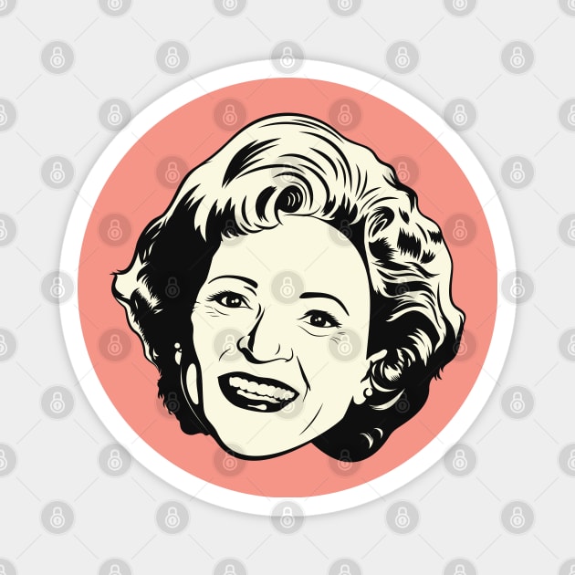 Betty White (V1) Magnet by PlaidDesign